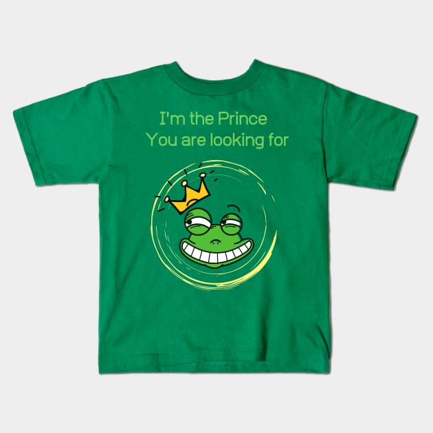 Frog Prince Kids T-Shirt by DM_Creation